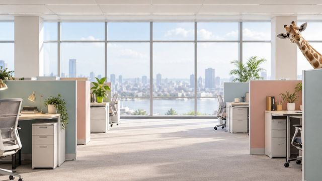 Giraffe Over the Cubicle preview